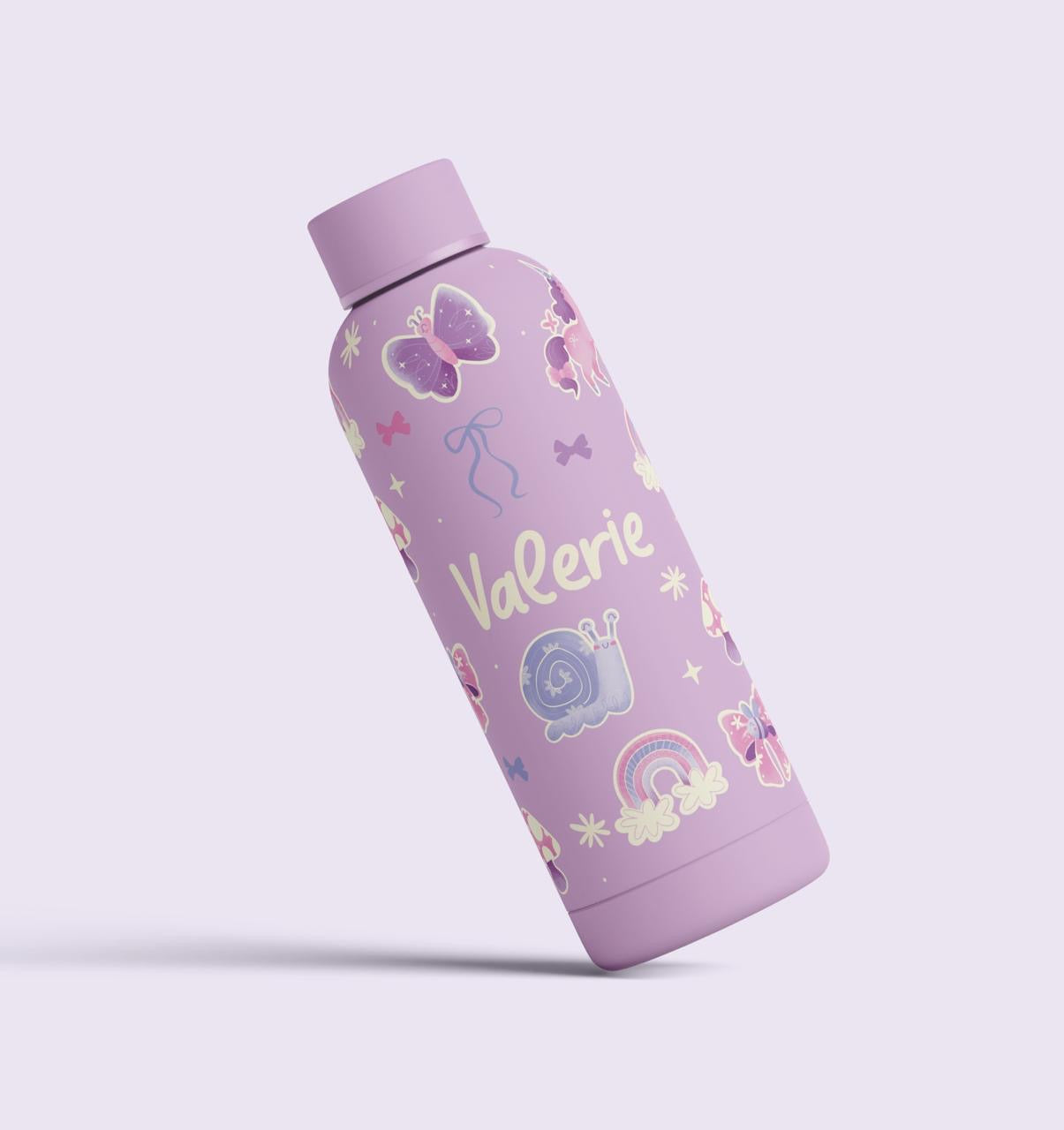 Botella Infantil Personalizada 500 ml| Acero Inoxidable con Diseño de Dinosaurios Y Unicornios