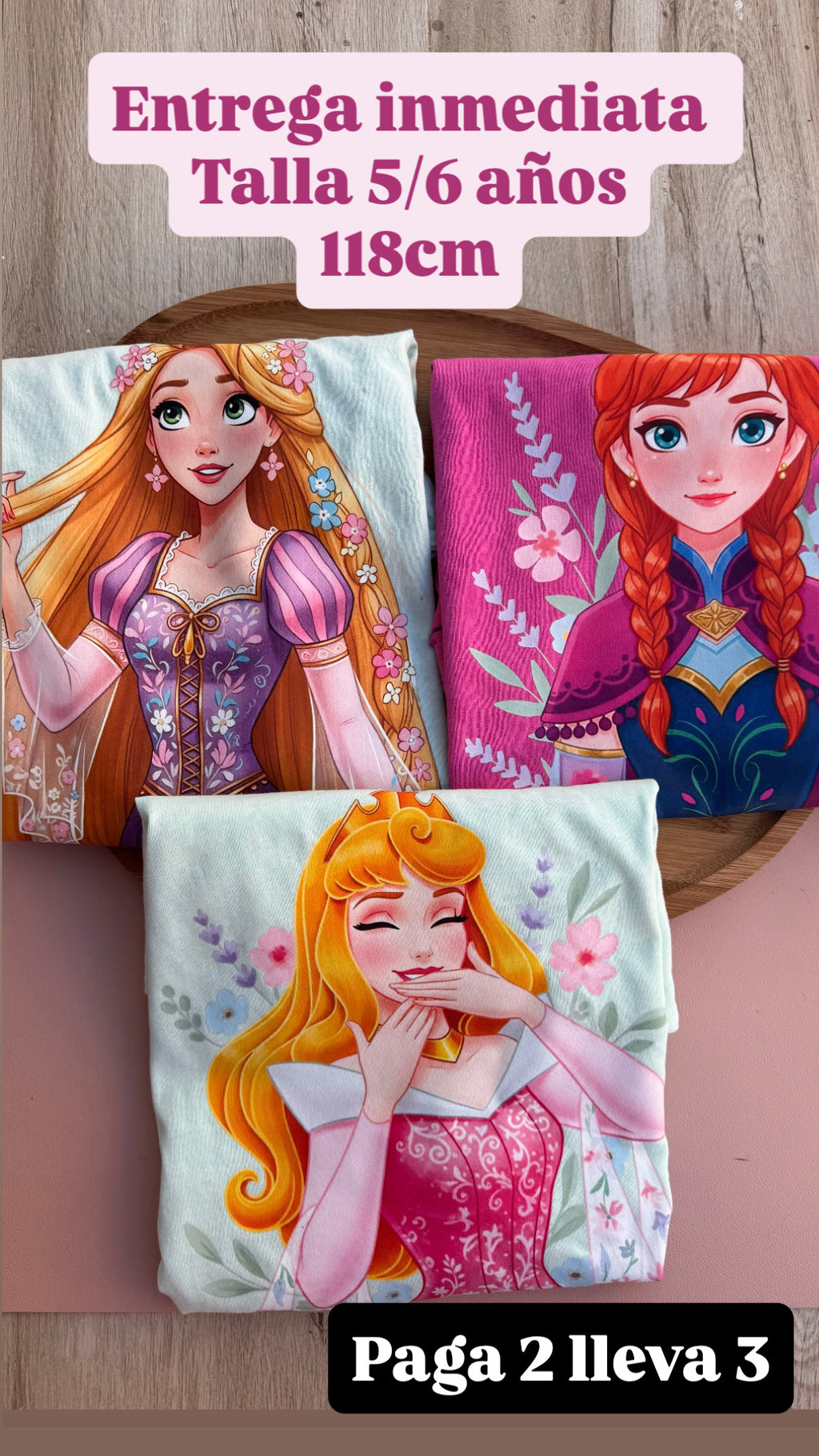 Camisetas inspiración princesas