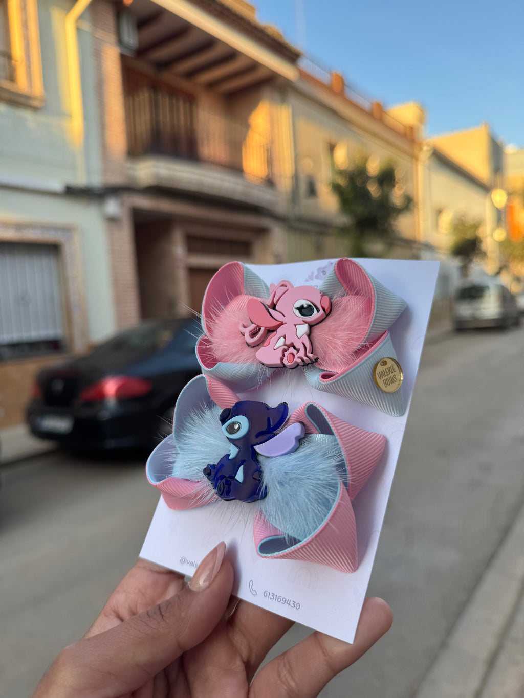 Pareja lazos Stitch