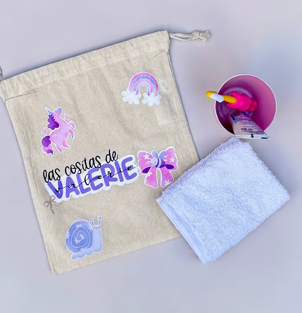 Bolsita de tela personalizada para la vuelta al cole