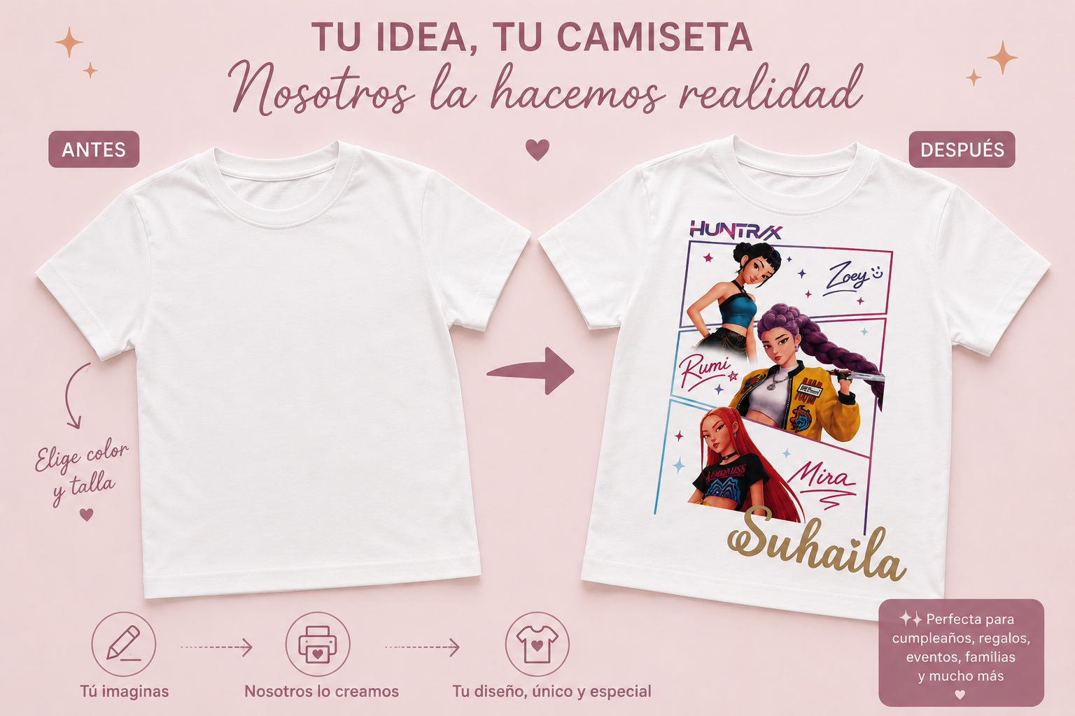 ✨ Camiseta Personalizada | Crea la tuya