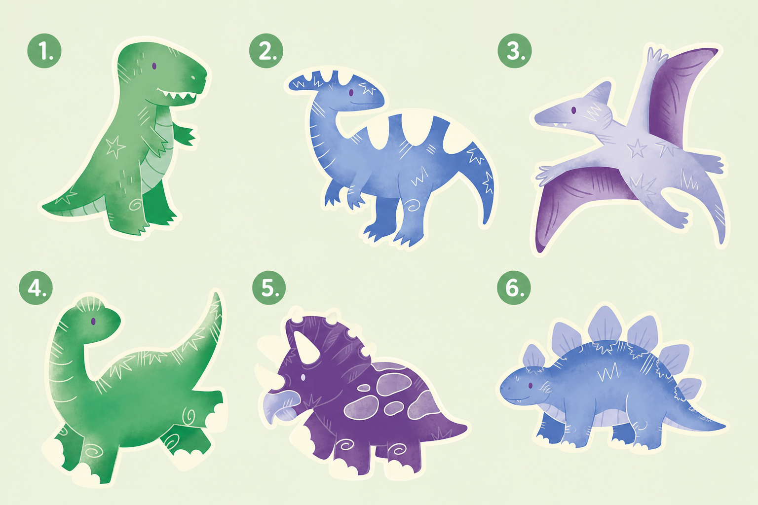 Llavero Personalizado de Acrílico | Dinosaurios