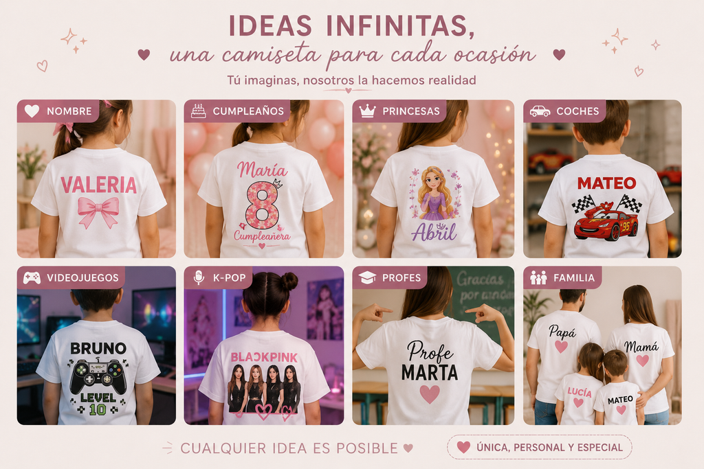 ✨ Camiseta Personalizada | Crea la tuya