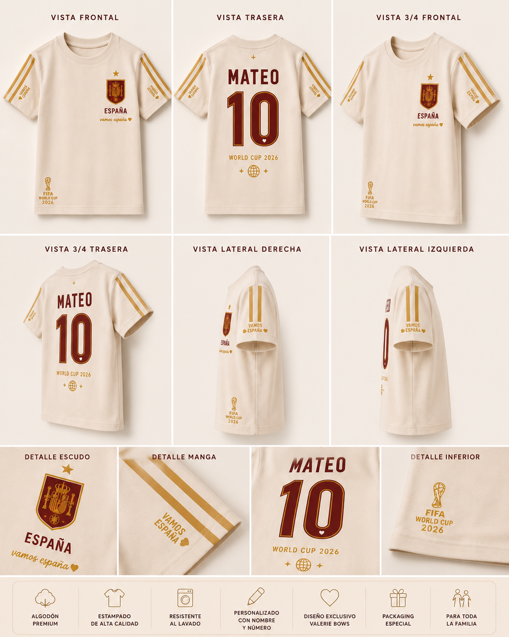 Camiseta España personalizada