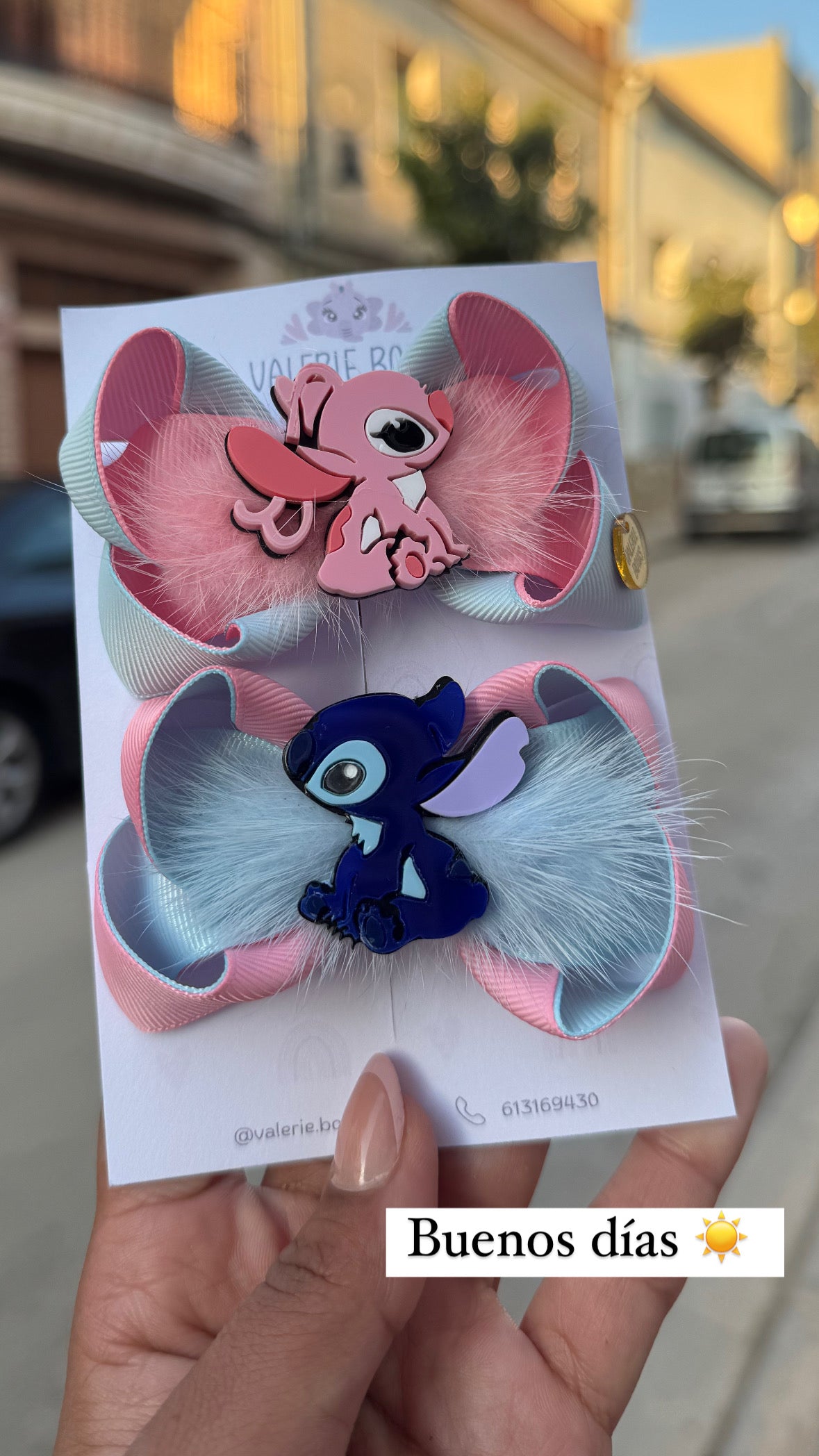 Pareja lazos Stitch