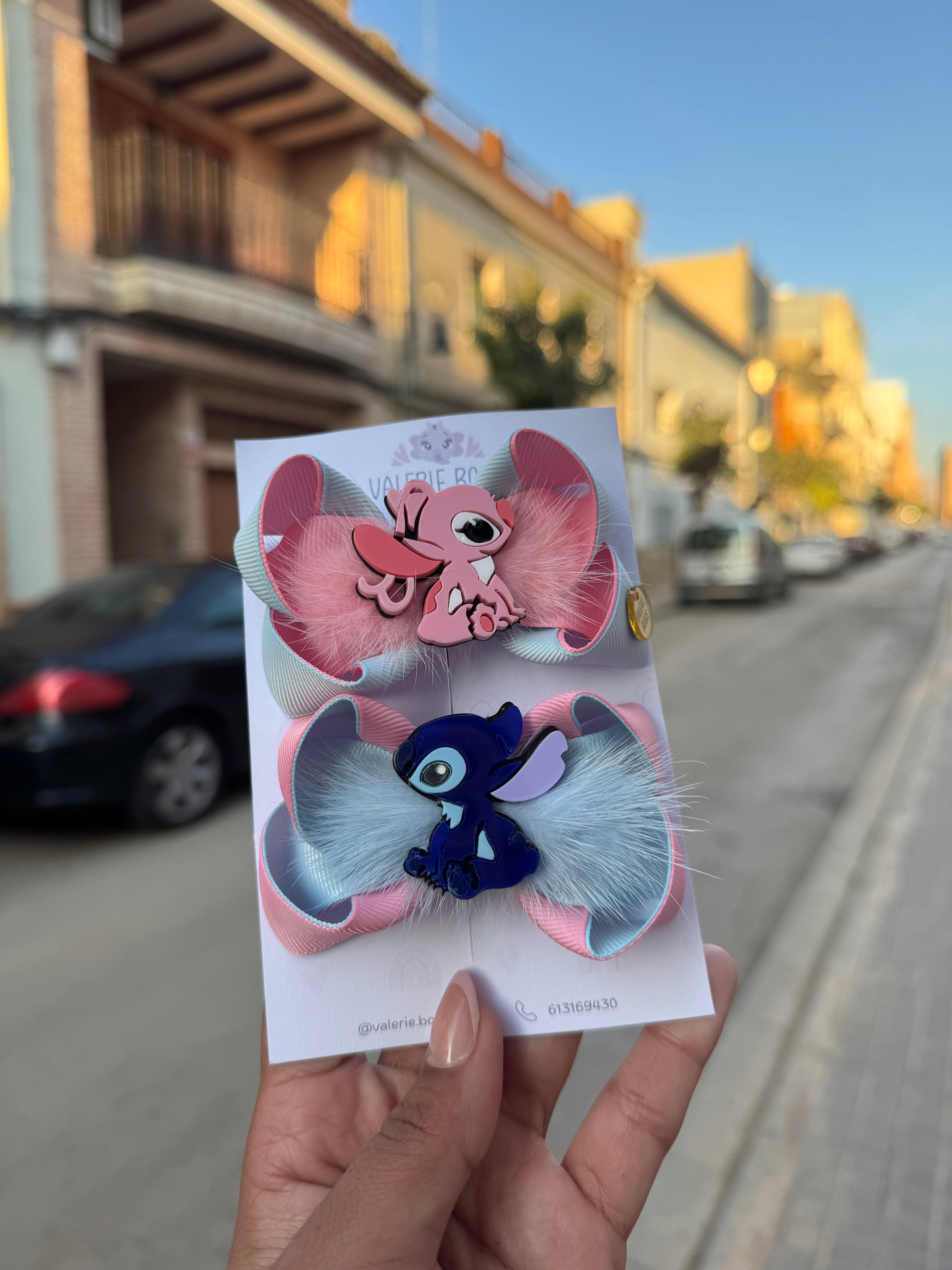 Pareja lazos Stitch