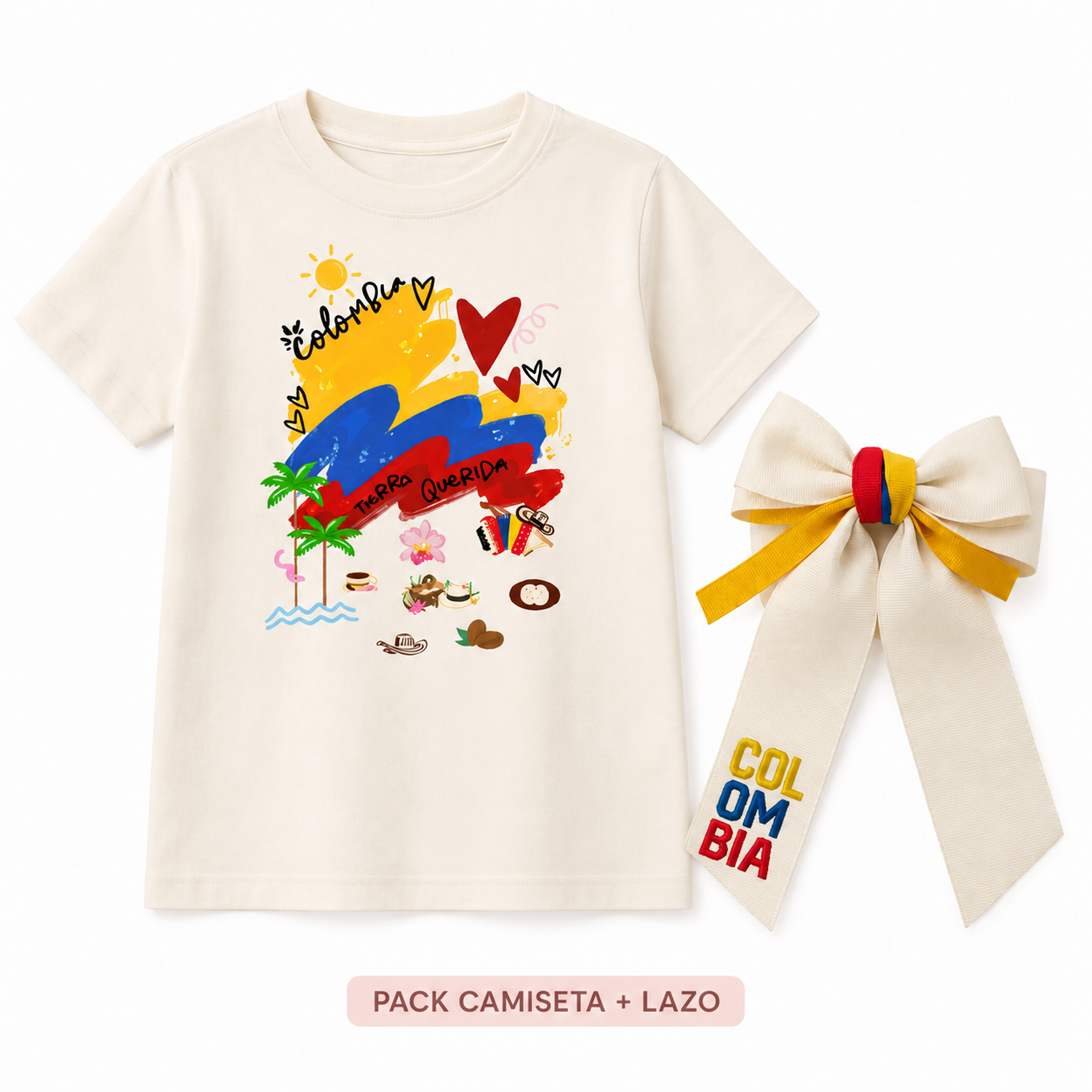 Pack lazo más camiseta infantil Colombia